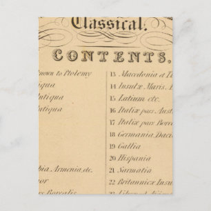 Cartão Postal Atlas da Biblioteca de Thomas