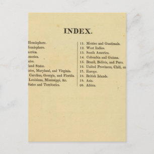 Cartão Postal Atlas da escola americana de Grigg