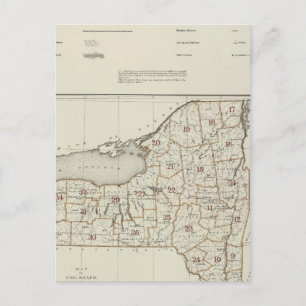 Cartão Postal Atlas do Estado de Nova Iorque