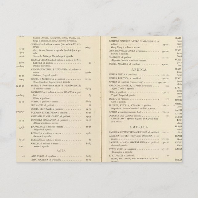 Cartão Postal Atlas Internacional (Frente)