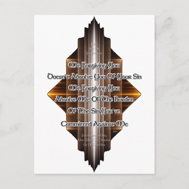 Cartão Postal Ato De Perdão (Frente)