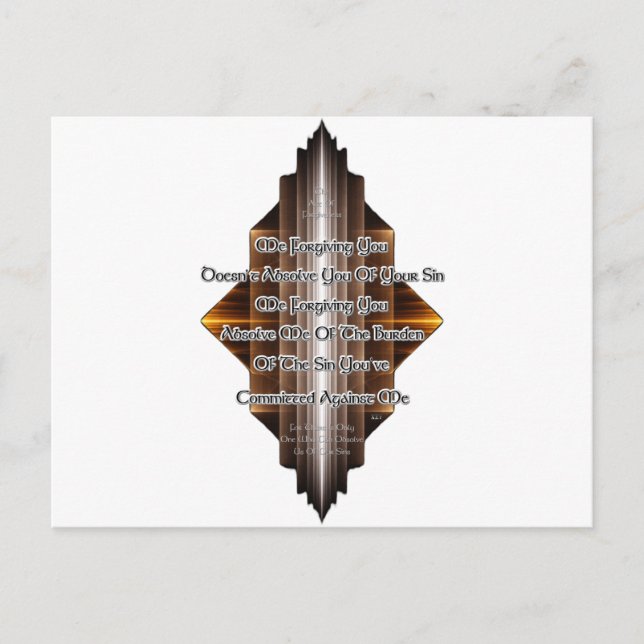 Cartão Postal Ato De Perdão (Frente)