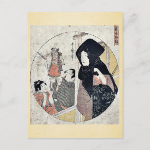Cartão Postal Ato dez do Chushingura por Kitagawa, Utamaro Uk