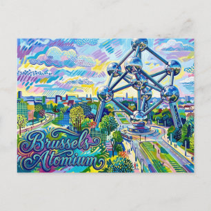 Cartão Postal Atomium Bélgica