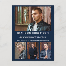 Cartão Postal Ator Model 4 Photo Comp/Zed Modelo Promocional