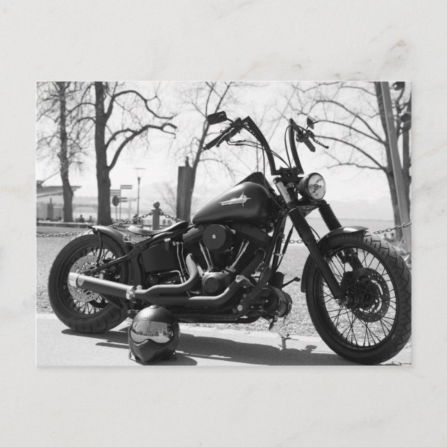 Cartão Postal Atordoamento clássico de motocicleta (Frente)