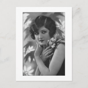 Cartão Postal Atordoamento vitoriano a preto e branco