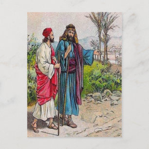 Cartão Postal Atos 11:19-26 Barnabas traz Saul ao posto Antioch