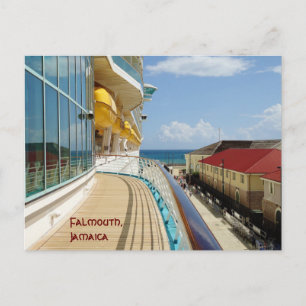 Cartão Postal Atracado em Falmouth Custom