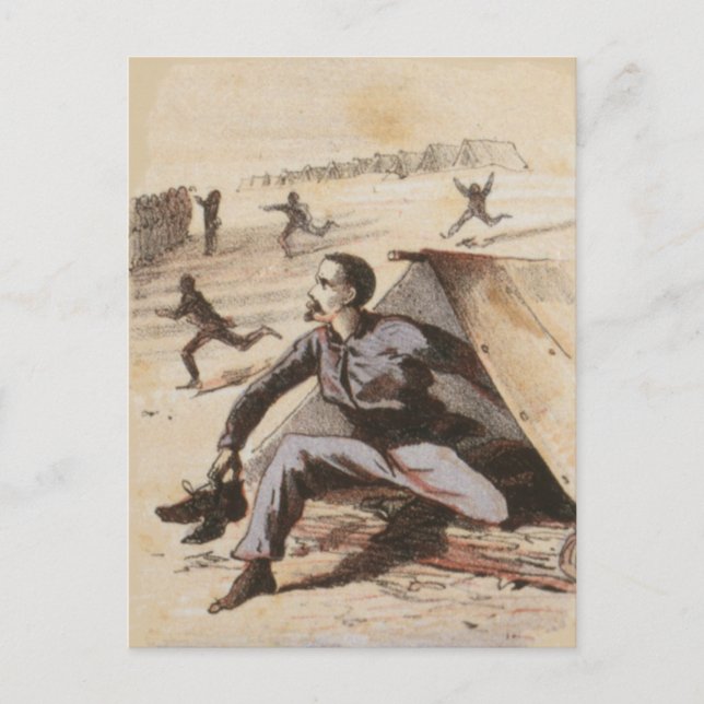 Cartão Postal Atraso para o Roll Call Civil War Life (Frente)