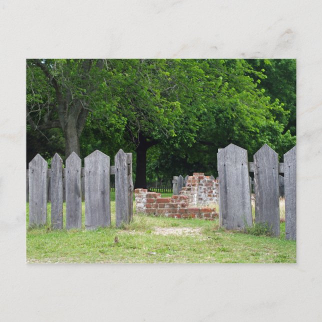 Cartão Postal Através da Cerca (Frente)