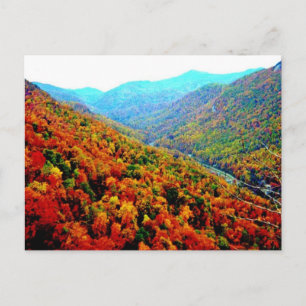 Cartão Postal Através da Faixa Montanhosa Smokey