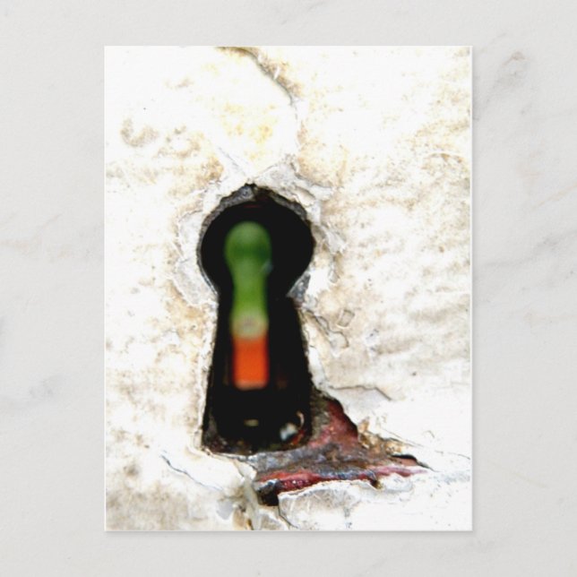 Cartão Postal através da fechadura (Frente)