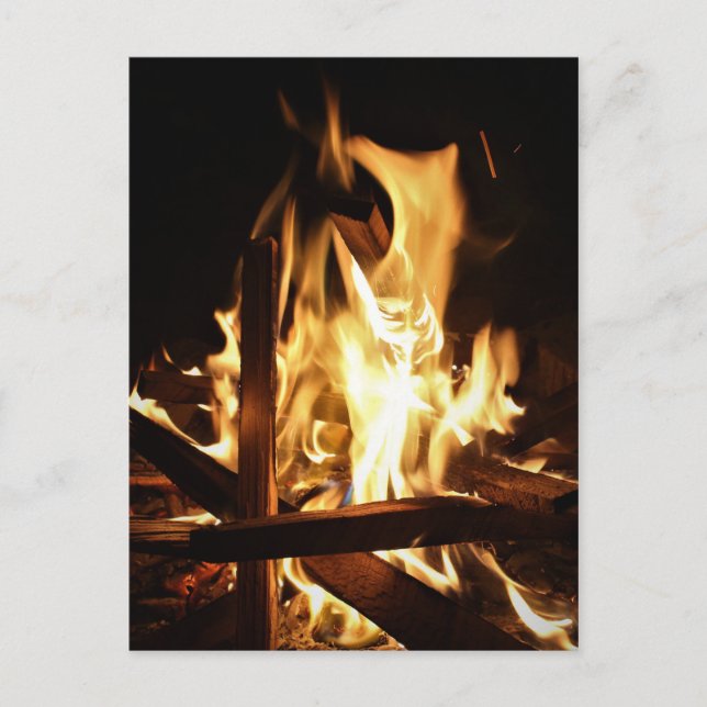 Cartão Postal Através das chamas (Frente)