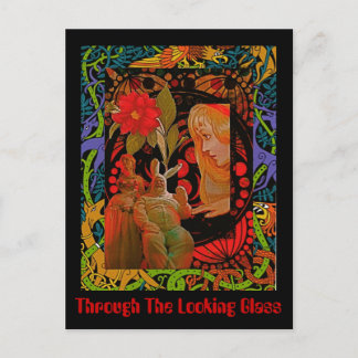 Cartão Postal Através do vidro de aspecto