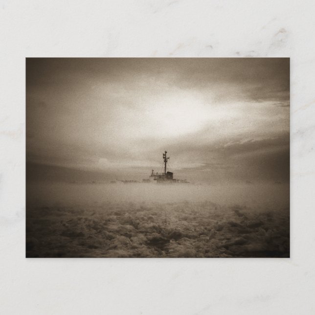 Cartão Postal Através dos montes, através do gelo (Frente)