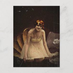 Cartão Postal Atriz Ziegfeld em uma concha
