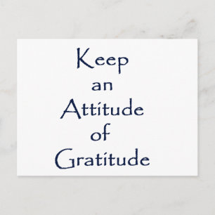 Cartão Postal Attitude of Gratitude