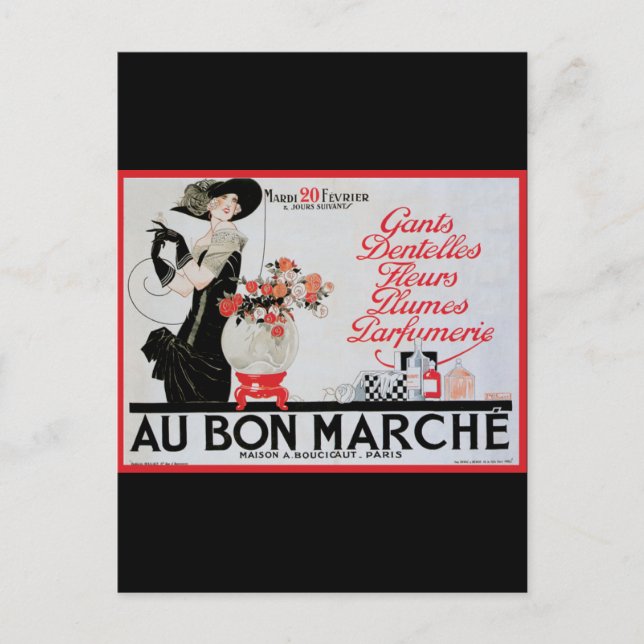 Cartão Postal Au Bon Marche (Frente)