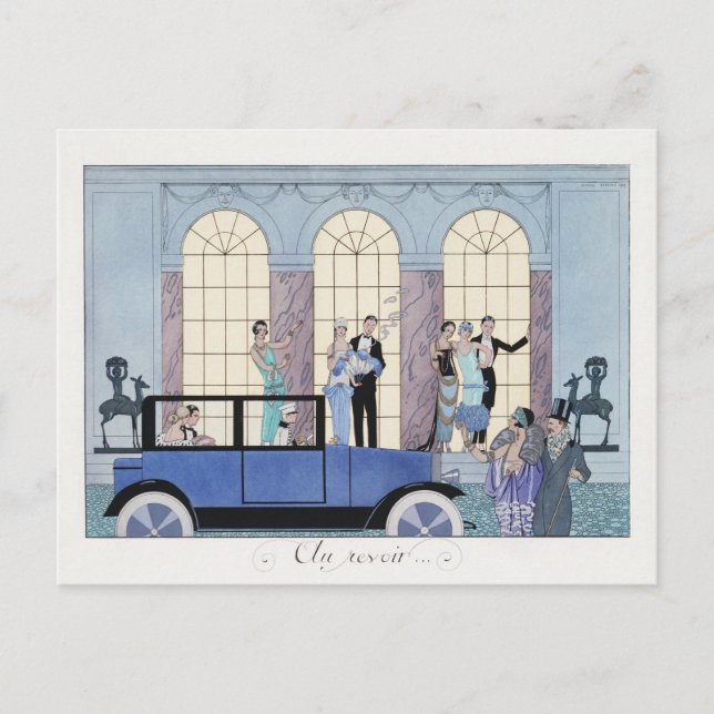 Cartão Postal Au Revoir (1920)  (Frente)
