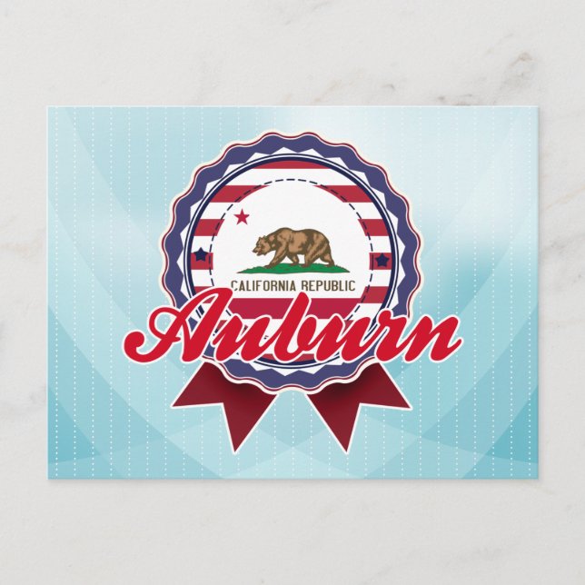 Cartão Postal Auburn, CA (Frente)