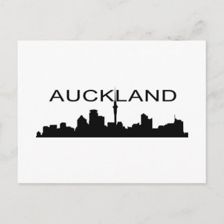 Cartão Postal Auckland em Silhouette