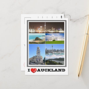 Cartão Postal Auckland - Nova Zelândia - Eu Amo -