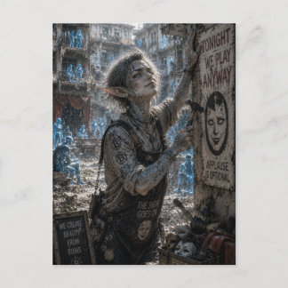 Cartão Postal Audácia / Trabalhador de Teatro / Edifício de Apar