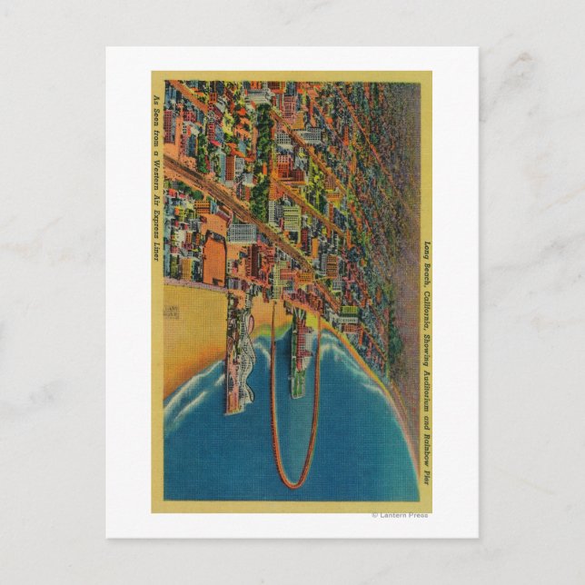 Cartão Postal Auditório, Praia e Píer Arco-Íris (Frente)