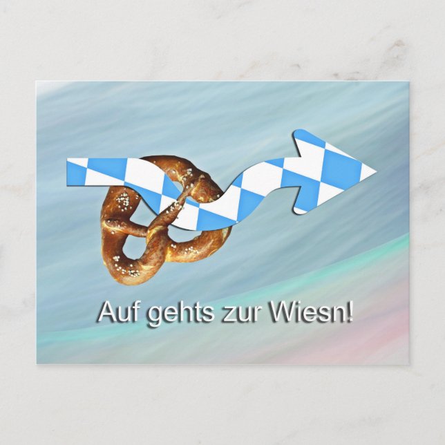 Cartão Postal Auf gehts zur Wiens (Frente)