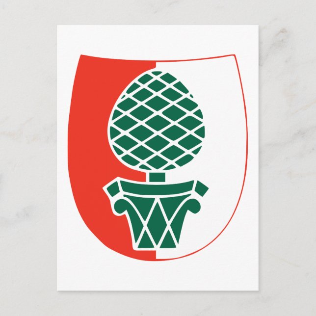 Cartão Postal Augsburg Oficial Casaco de Armas Alemanha Heraldry (Frente)