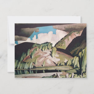 Cartão Postal August Algonquin Park Painting de A J Casson