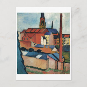 Cartão Postal August Macke - Bona Houses e Chimney Oil 1911