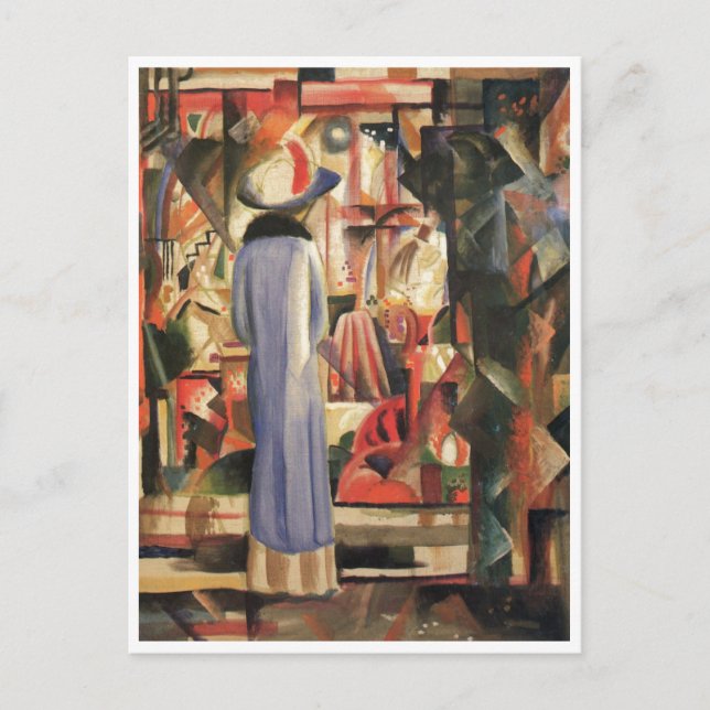 Cartão Postal August Macke - Grande Compra Brilhante Janela 1912 (Frente)