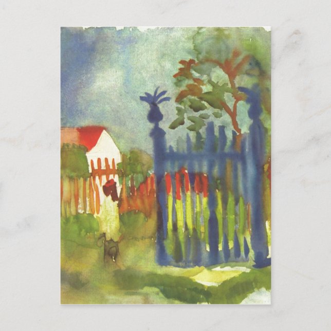 Cartão Postal August Macke - Jardim 1914 (Frente)