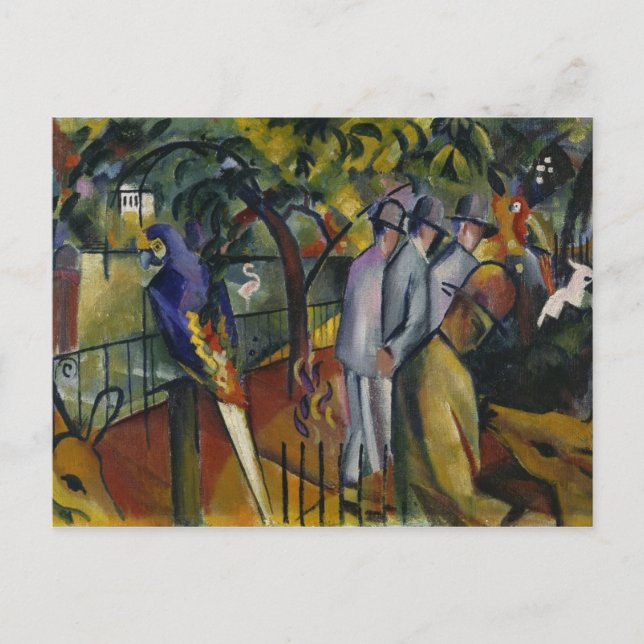 Cartão Postal August Macke | Jardim Zoológico I (Frente)