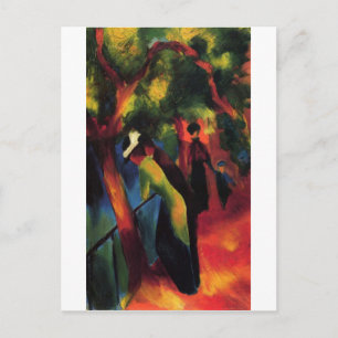 Cartão Postal August Macke - Sonniger Weg - 1913 - Sunny Way Oil