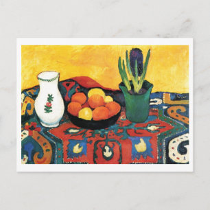 Cartão Postal August Macke - Stilleben: Hyazinthenteppich 1910