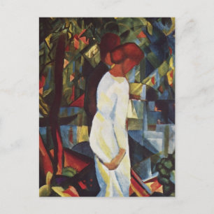 Cartão Postal August Macke - Um Casal Na Floresta