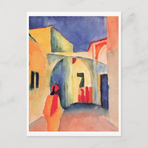 Cartão Postal August Macke - Vista Para Uma Cores d'água De 1914