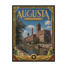 Augusta Geórgia Arte Deco Vintage Era Dourada