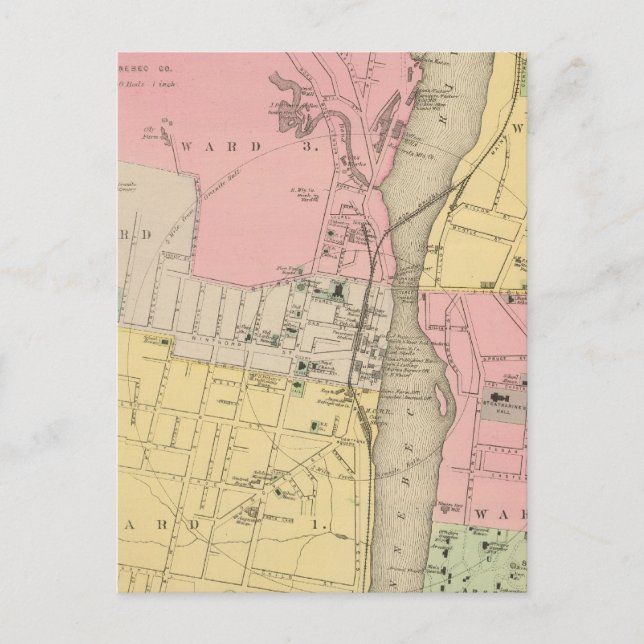 Cartão Postal Augusta, Kennebec Co (Frente)