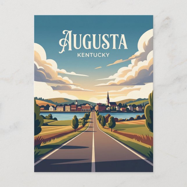 Cartão Postal Augusta Kentucky (Frente)