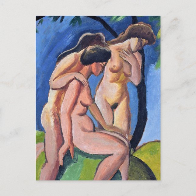 Cartão Postal Auguste Macke Três Atos (Frente)