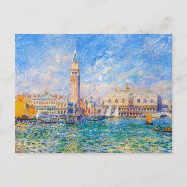 Cartão Postal Auguste Renoir - O Palácio dos Dogas Veneza (Frente)