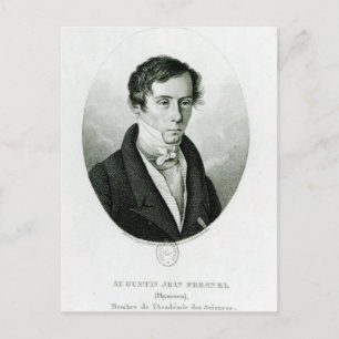 Cartão Postal Augustin Jean Fresnel 1825