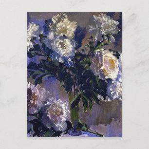 Cartão Postal Augusto Giacometti Vintage White Peonies