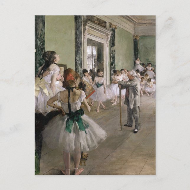 Cartão Postal Aula de Dança Edgar Degas (Frente)