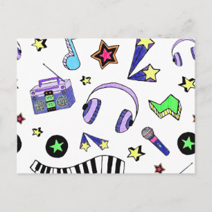 Cartão Postal Aumente a música
