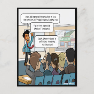 Cartão Postal Aumente o Cartão-postal engraçado do Bar